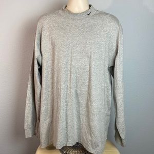 Vintage Men's Mock Neck Swoosh Shirt‎